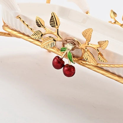 Decorative Metal Fruit & Dessert Serving Stand