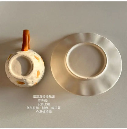Squirrel Ginkgo Cup & Saucer