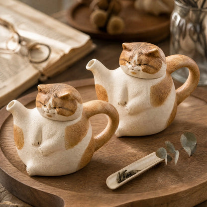 Cartoon Cat Ceramic Tea Set