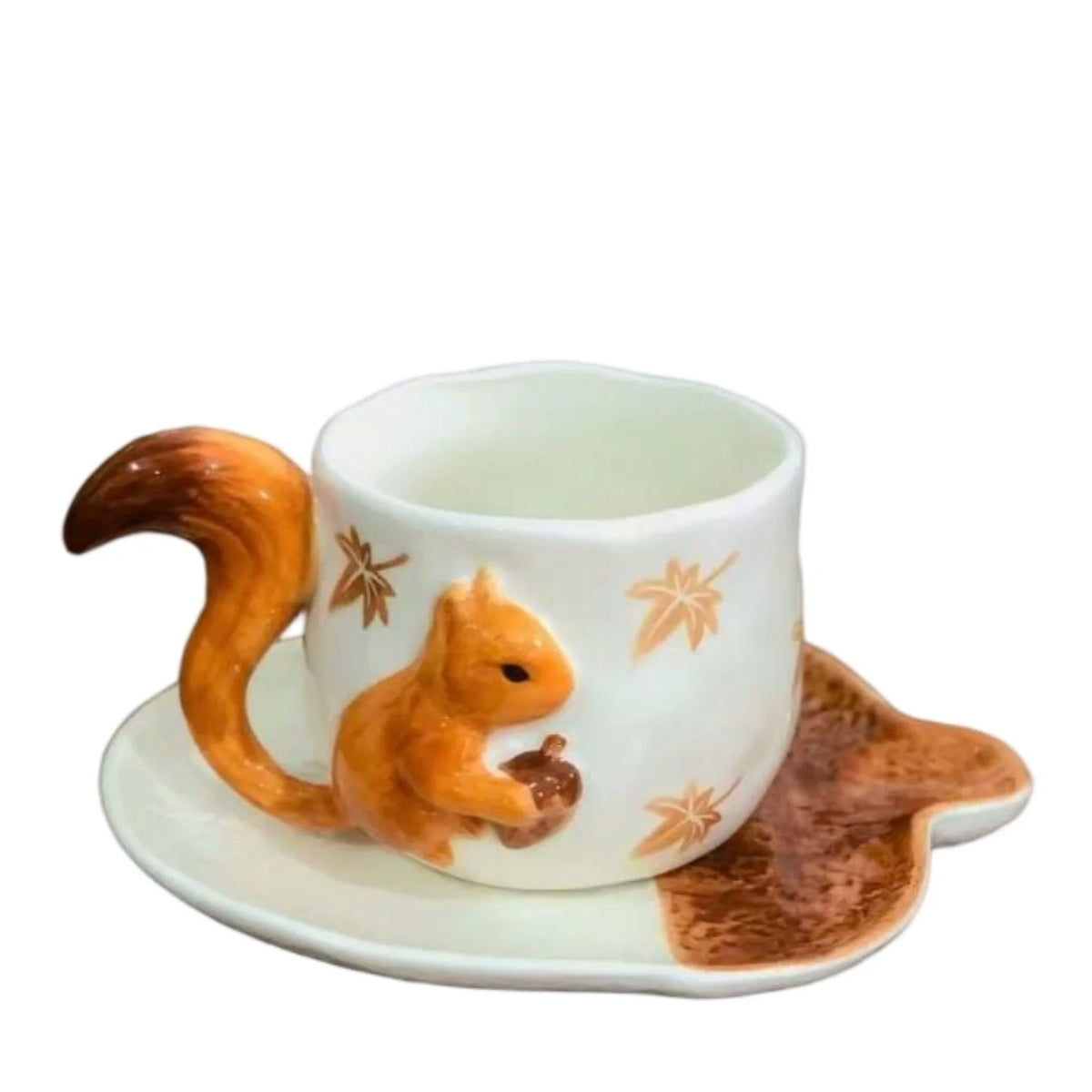 Squirrel Ceramic Cup & Saucer