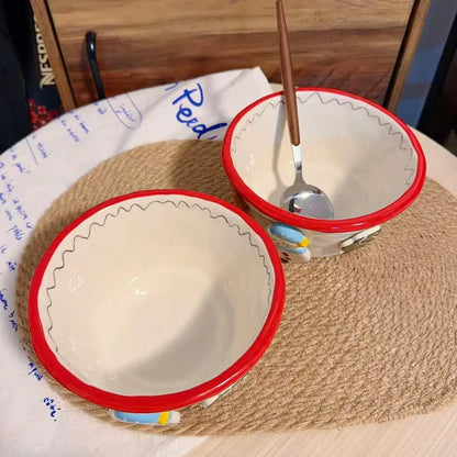 Snowman Ceramic Yogurt Bowl