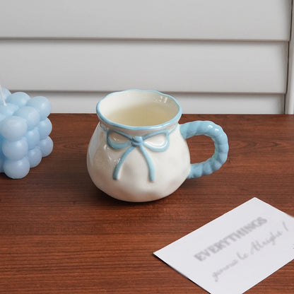 Bow-Handle Ceramic Espresso Cup
