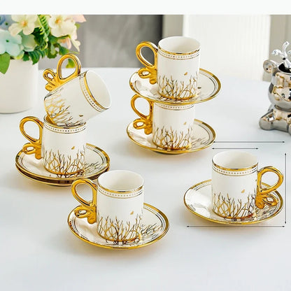Vintage Espresso Cup Set – 6 Pieces