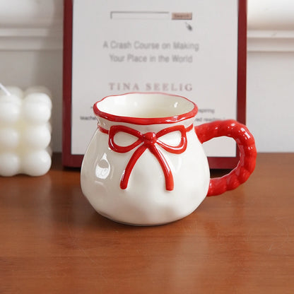 Bow-Handle Ceramic Espresso Cup