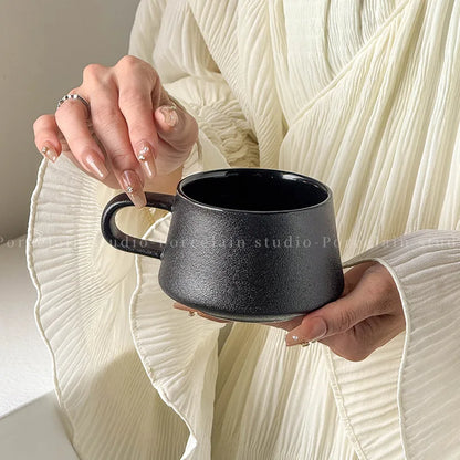 Bow Shaped Ceramic Coffee Cups and Plates Water Cup Milk Mug Home Breakfast Cup Flower Tea Cups Afternoon Tea Mug Coffee Mugs