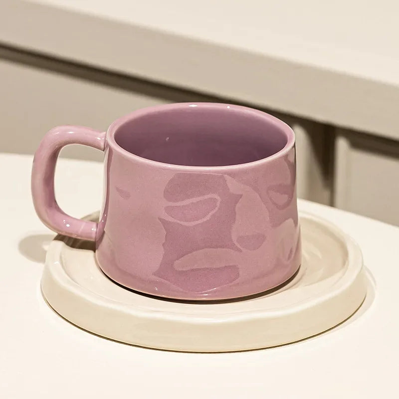Colorful Ceramic Cup & Saucer