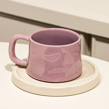 Colorful Ceramic Cup & Saucer