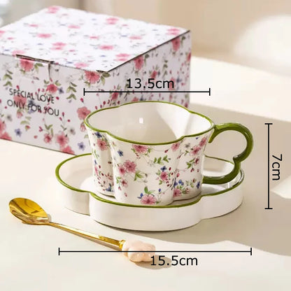 Plum Blossom Cup & Saucer