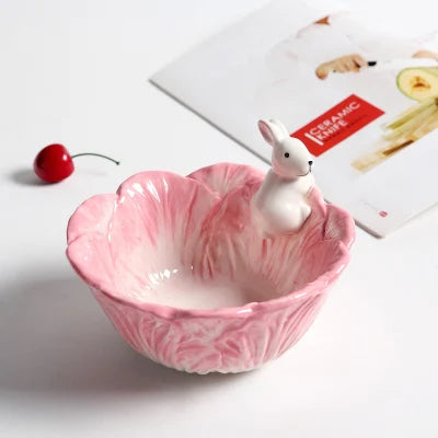 Cartoon Rabbit Ceramic Bowl