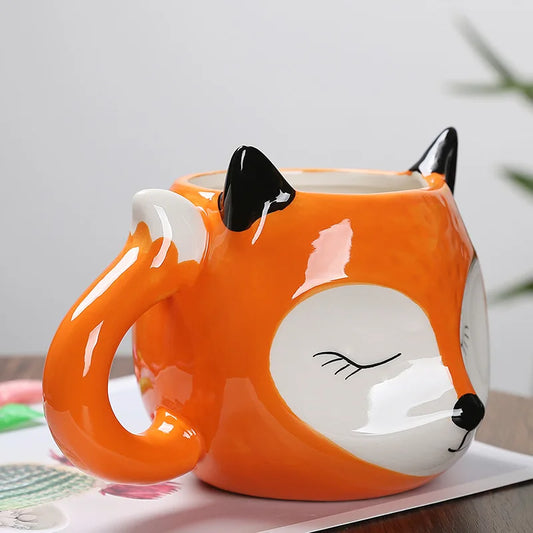Fox Shaped Ceramic Mug