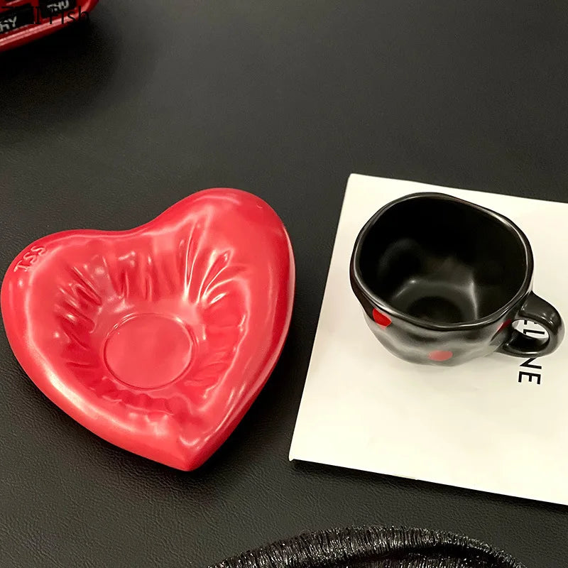 Heart Porcelain Cup & Saucer