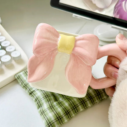 Butterfly Bow Ceramic Coffee Mug
