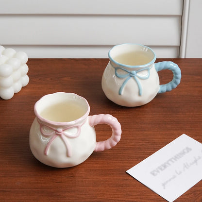 Bow-Handle Ceramic Espresso Cup