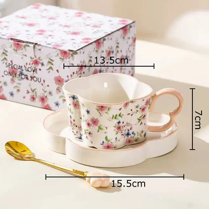Plum Blossom Cup & Saucer