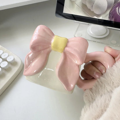 Butterfly Bow Ceramic Coffee Mug