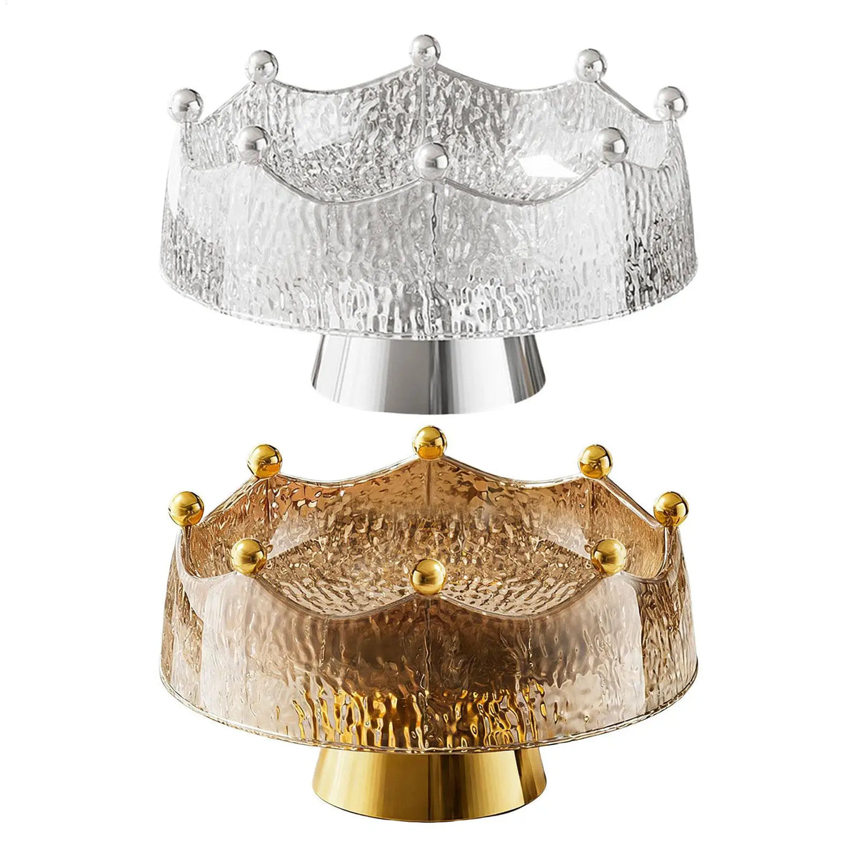 Golden Fruit Bowl & Decorative Serving Set