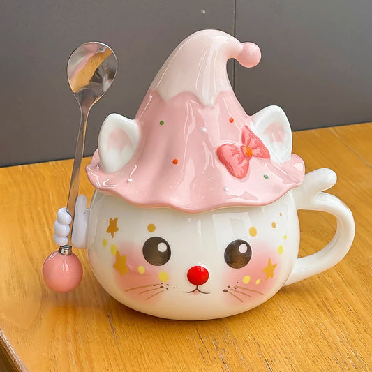 Cat Ceramic Cup Birthday Gift