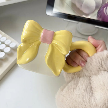 Butterfly Bow Ceramic Coffee Mug