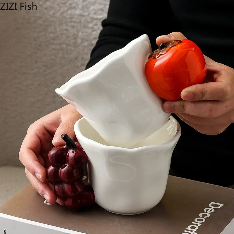 Fruit-Handle Ceramic Coffee Mug