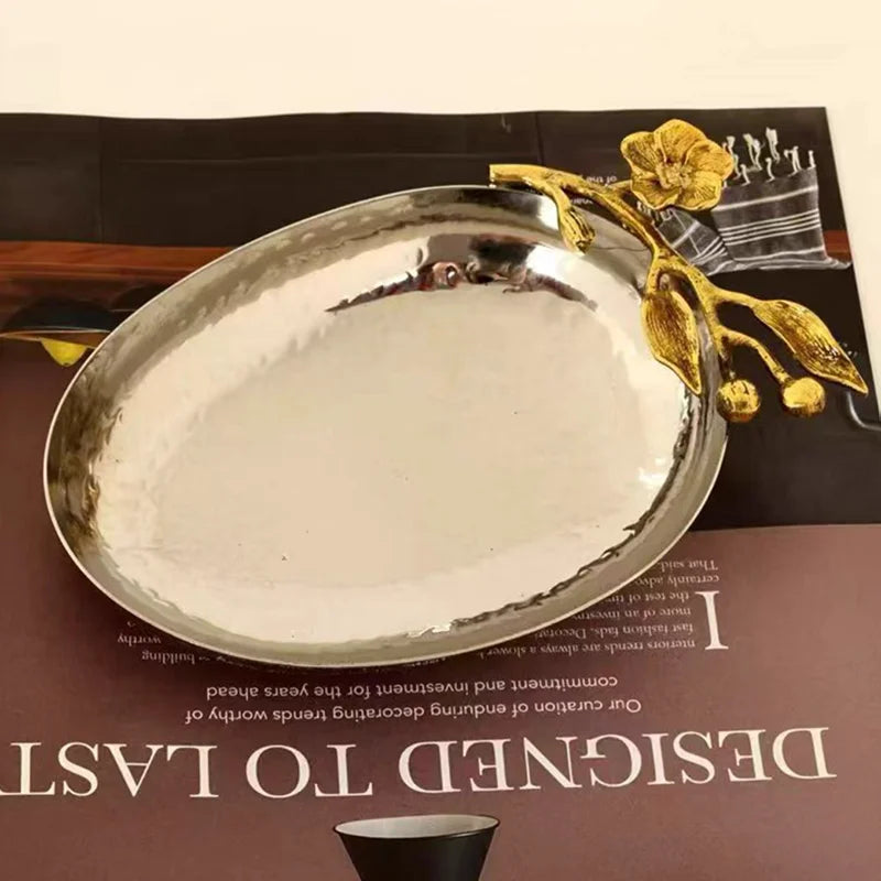 Minimalist Metal Snack & Serving Tray