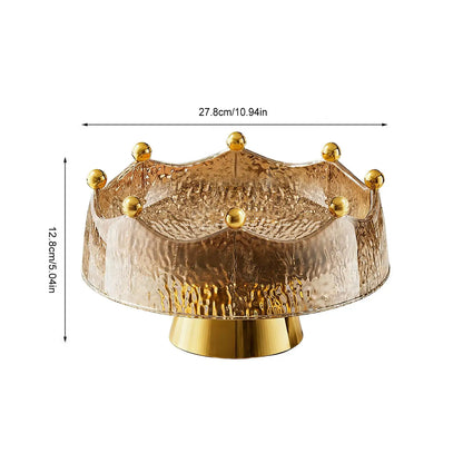 Golden Fruit Bowl & Decorative Serving Set