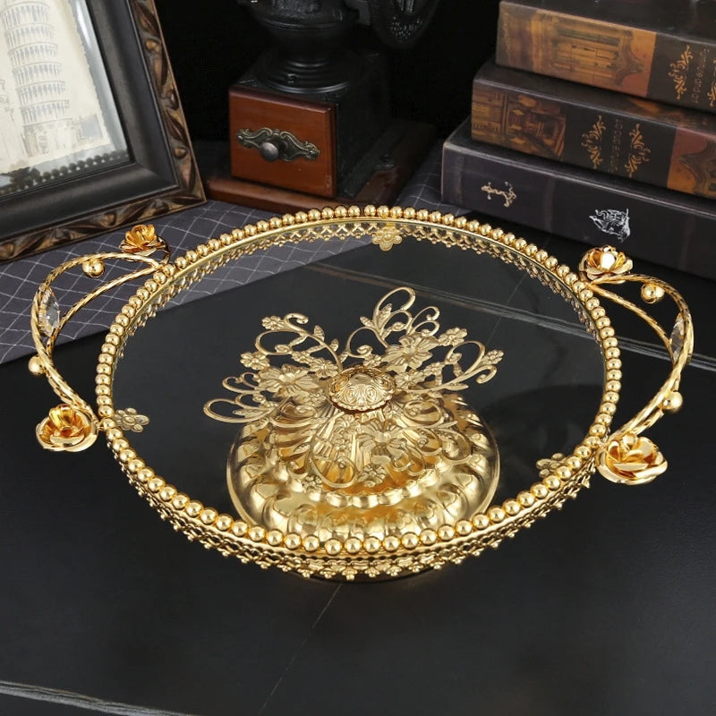 Elegant Glass Fruit Serving Plate