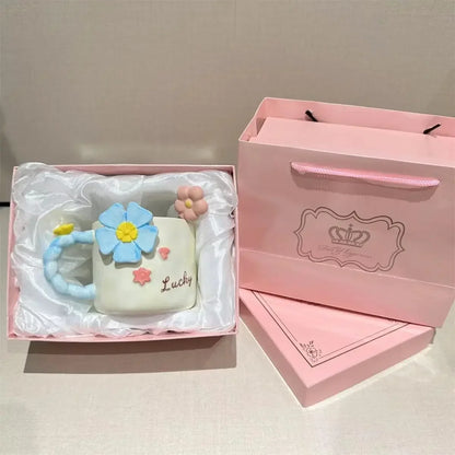 3D Flower Ceramic Mug