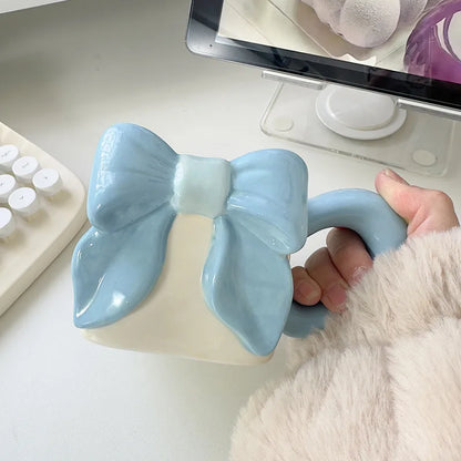 Butterfly Bow Ceramic Coffee Mug