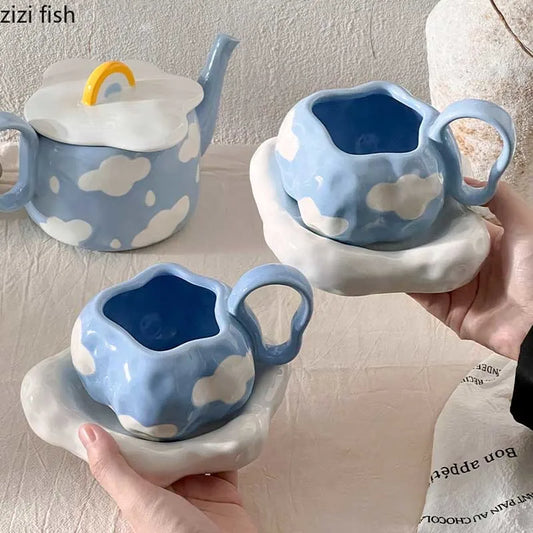 Hand-Painted Ceramic Cup Set