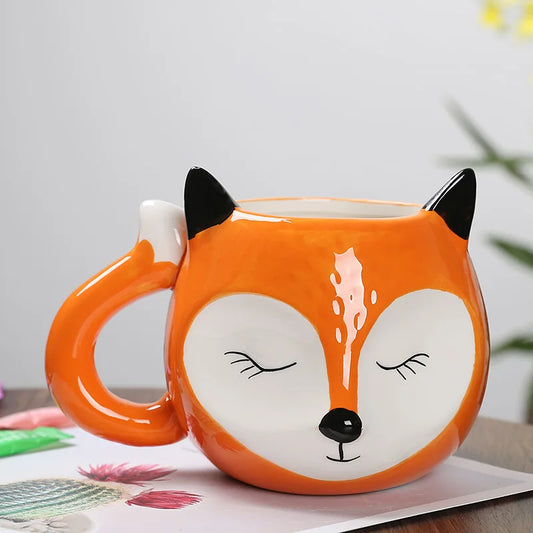 Fox Shaped Ceramic Mug
