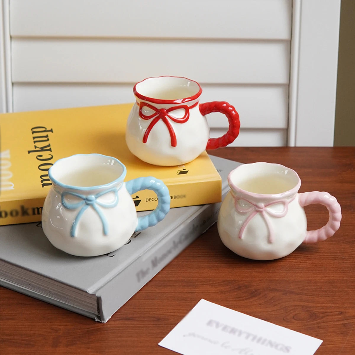 Bow-Handle Ceramic Espresso Cup