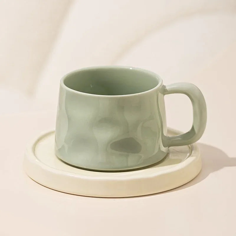 Colorful Ceramic Cup & Saucer