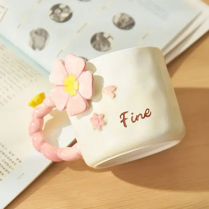 Floral Ceramic Coffee Mug