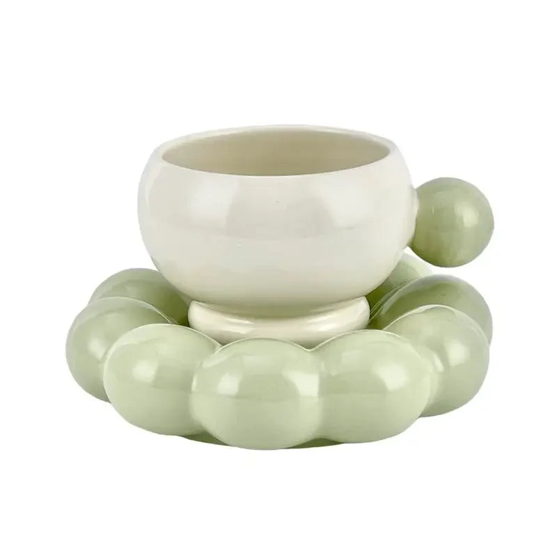 Bow Coffee Cup & Flower Saucer