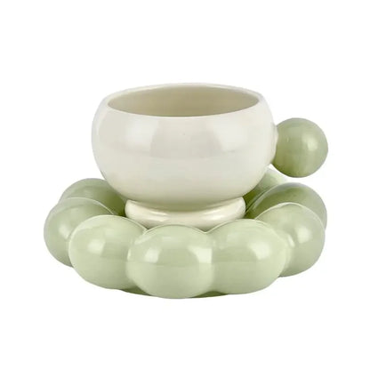 Bow Coffee Cup & Flower Saucer
