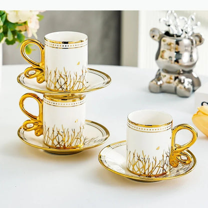 Vintage Espresso Cup Set – 6 Pieces
