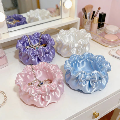 3D Printed Jewelry Tray Princess Dress Shape Makeup Brush Holder Jewelry Display Case Watches/Keys Storage Box Birthday Gifts