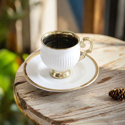 European Ceramic Espresso Cup Set – 90ml