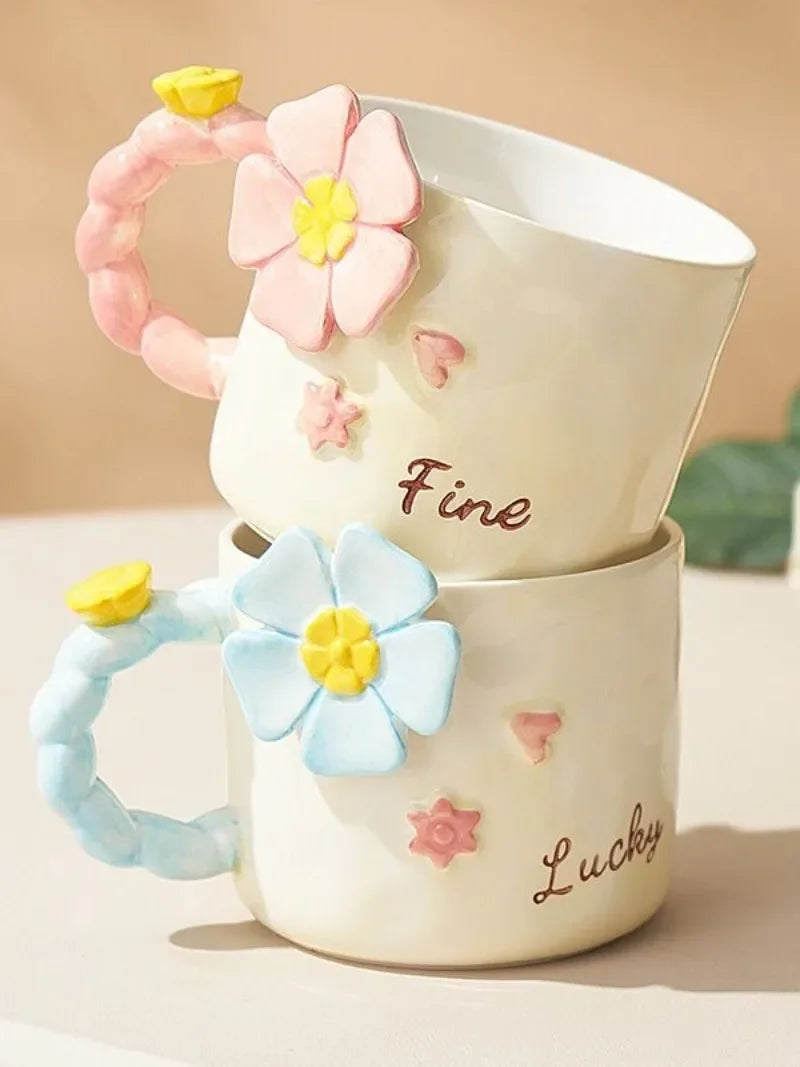 Floral Ceramic Coffee Mug