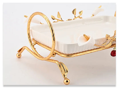 Decorative Metal Fruit & Dessert Serving Stand