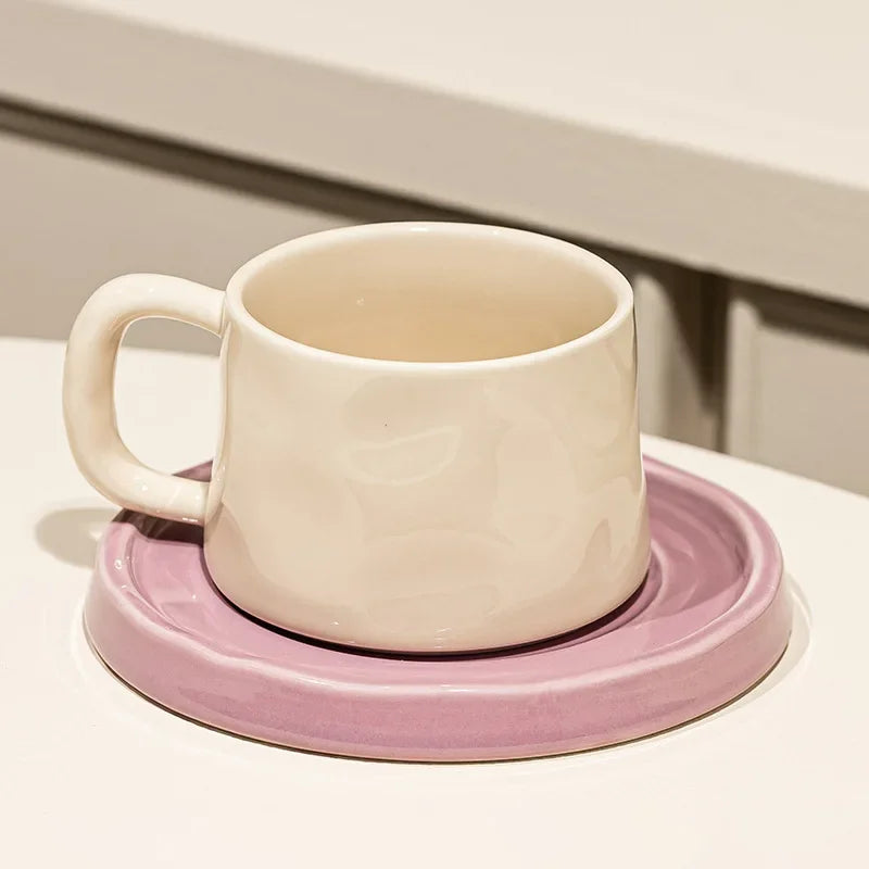 Colorful Ceramic Cup & Saucer