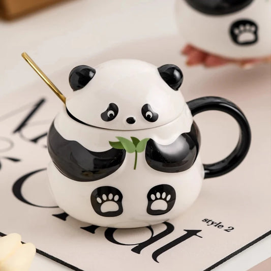 Panda Mug with Lid