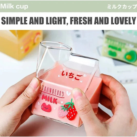 Kawaii Strawberry Glass Cup