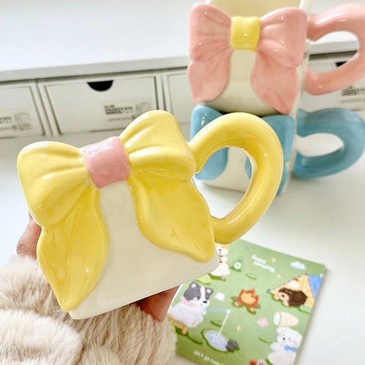 Butterfly Bow Ceramic Coffee Mug