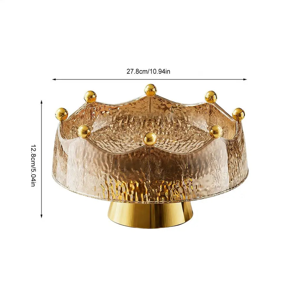 Golden Fruit Bowl & Decorative Serving Set
