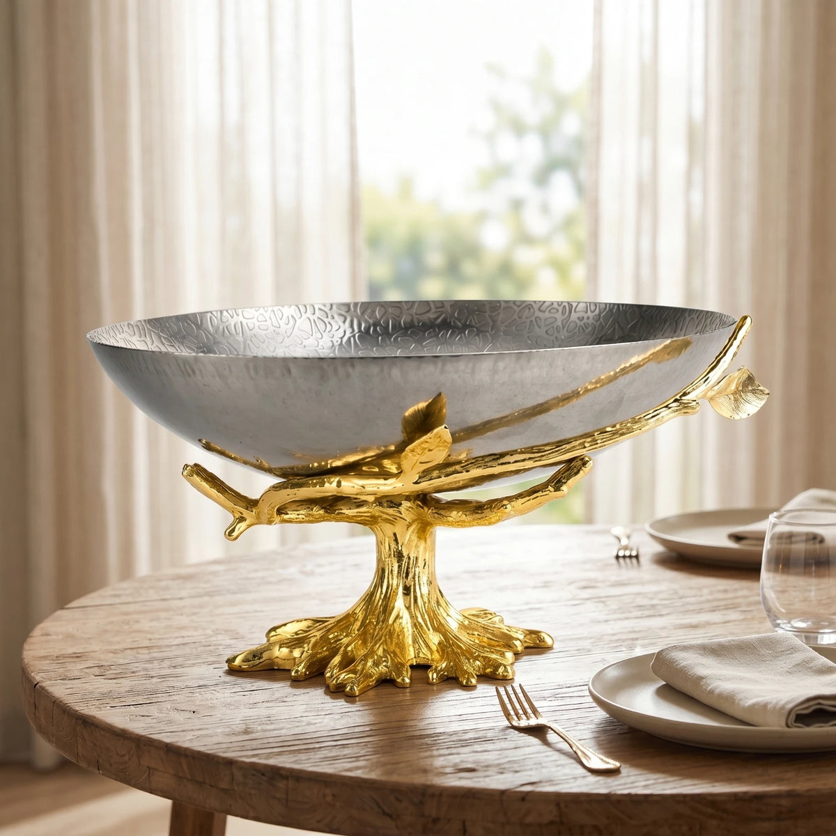 Sculptural Pedestal Fruit Bowl