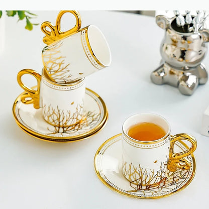 Vintage Espresso Cup Set – 6 Pieces
