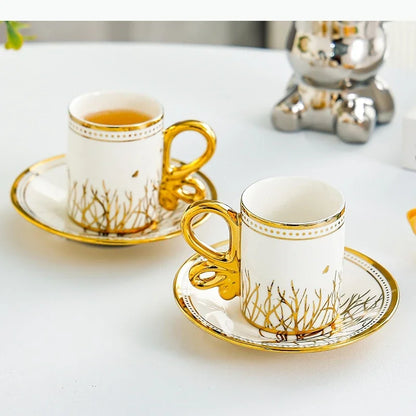 Vintage Espresso Cup Set – 6 Pieces