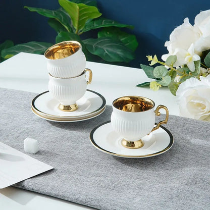 European Ceramic Espresso Cup Set – 90ml