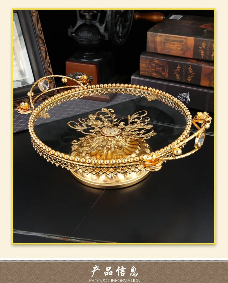 Elegant Glass Fruit Serving Plate